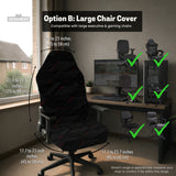 Black Tech Chair Cover - Deskneko