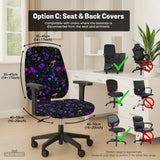 Neon Mushrooms Chair Cover - Deskneko
