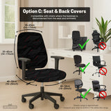 Black Tech Chair Cover - Deskneko