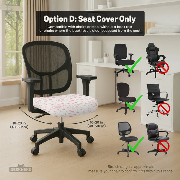 Pink Gamer Chair Cover - Deskneko