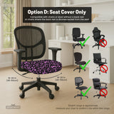 Black & Pink Chair Cover - Deskneko