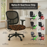 Orange Black Chair Cover - Deskneko