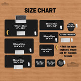 Transformative Teal Desk Mat Mousepad, Minimal Solid Color Decor - Deskneko