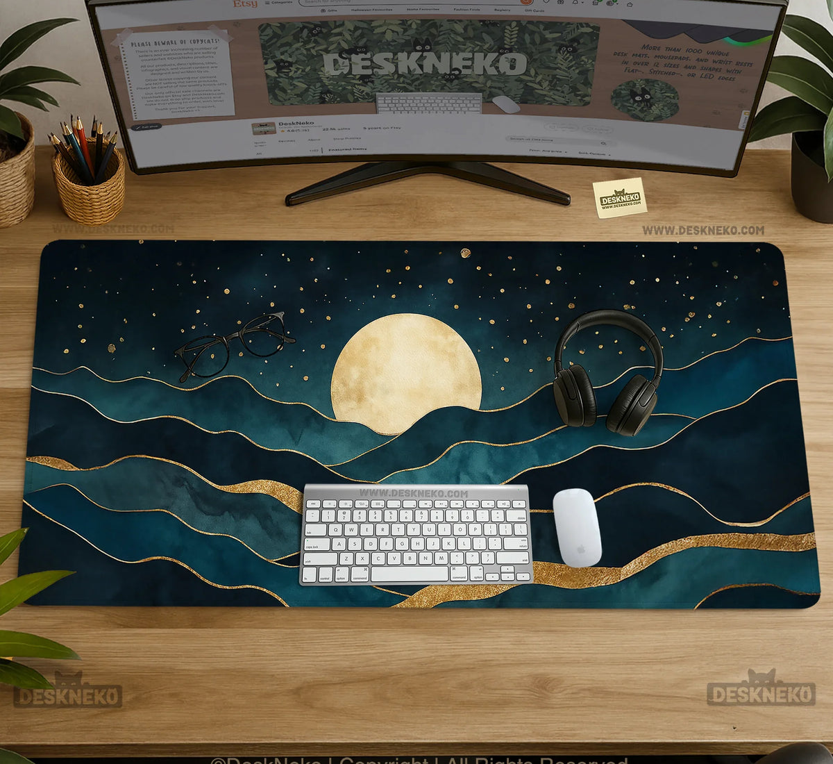Moonrise Desk Mat - Deskneko