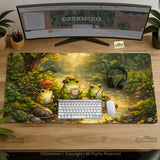 Forest Frogs Desk Mat - Deskneko