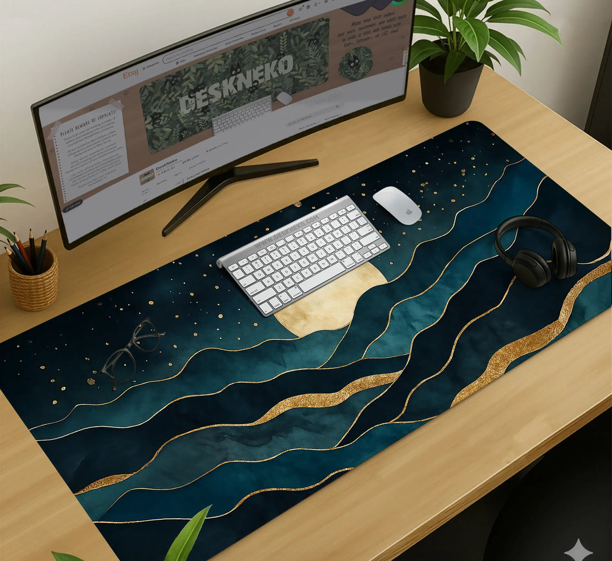 Moonrise Desk Mat - Deskneko