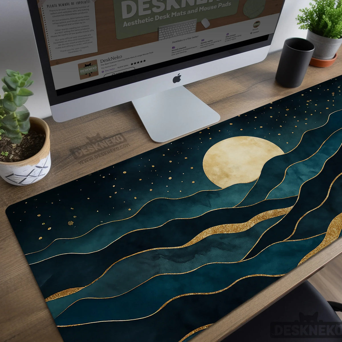 Moonrise Desk Mat - Deskneko