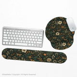 Ergonomic Botanical Mousepad & Wrist Rest for Cozy Desk Setup - Deskneko