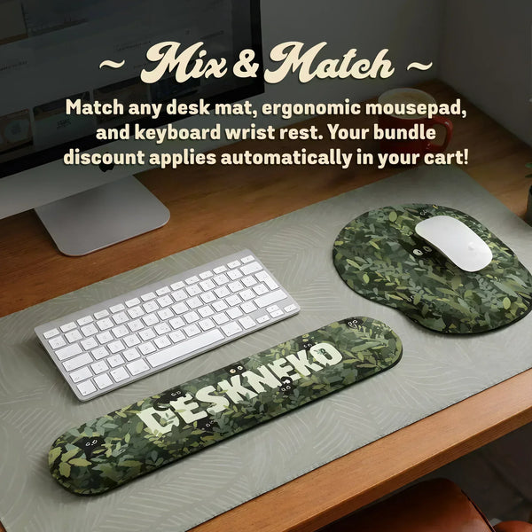 Black Mount Fuji Ergonomic Mousepad - Deskneko