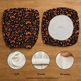 Orange Black Chair Cover - Deskneko