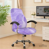 Purple Marble Chair Cover - Deskneko