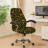 Black & Yellow Chair Cover - Deskneko