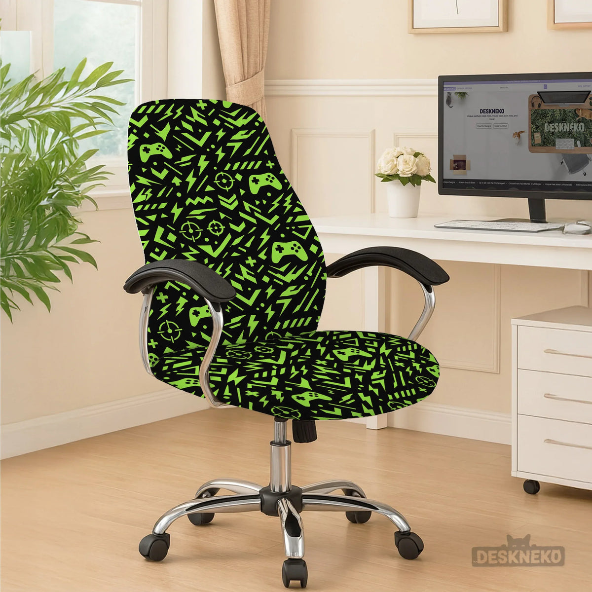 Neon Gaming Chair Cover - Deskneko