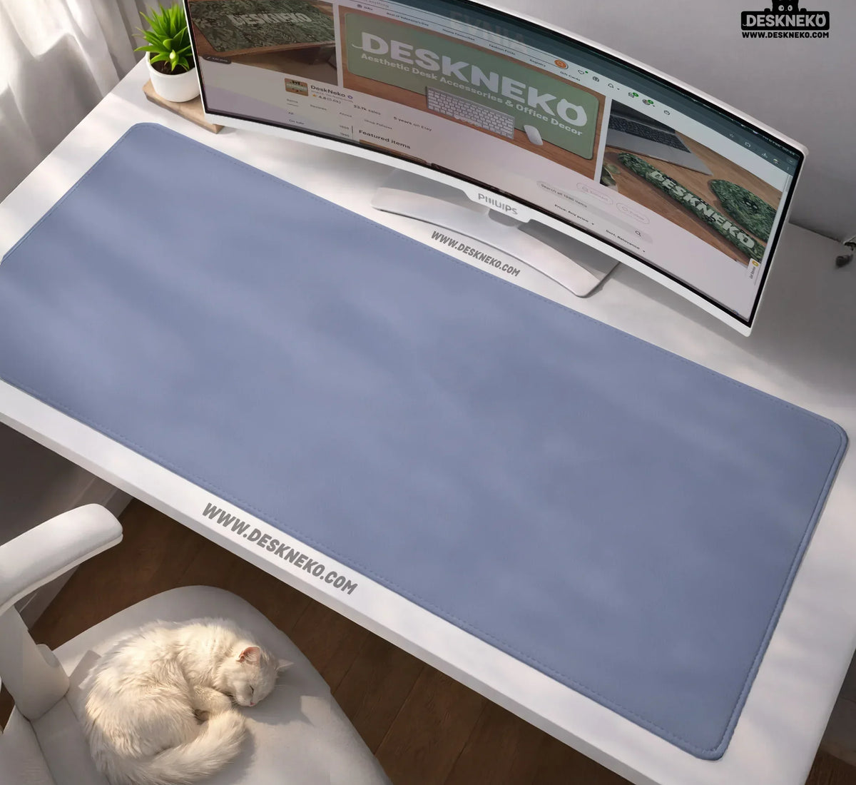 Periwinkle Blue Mousepad - Deskneko