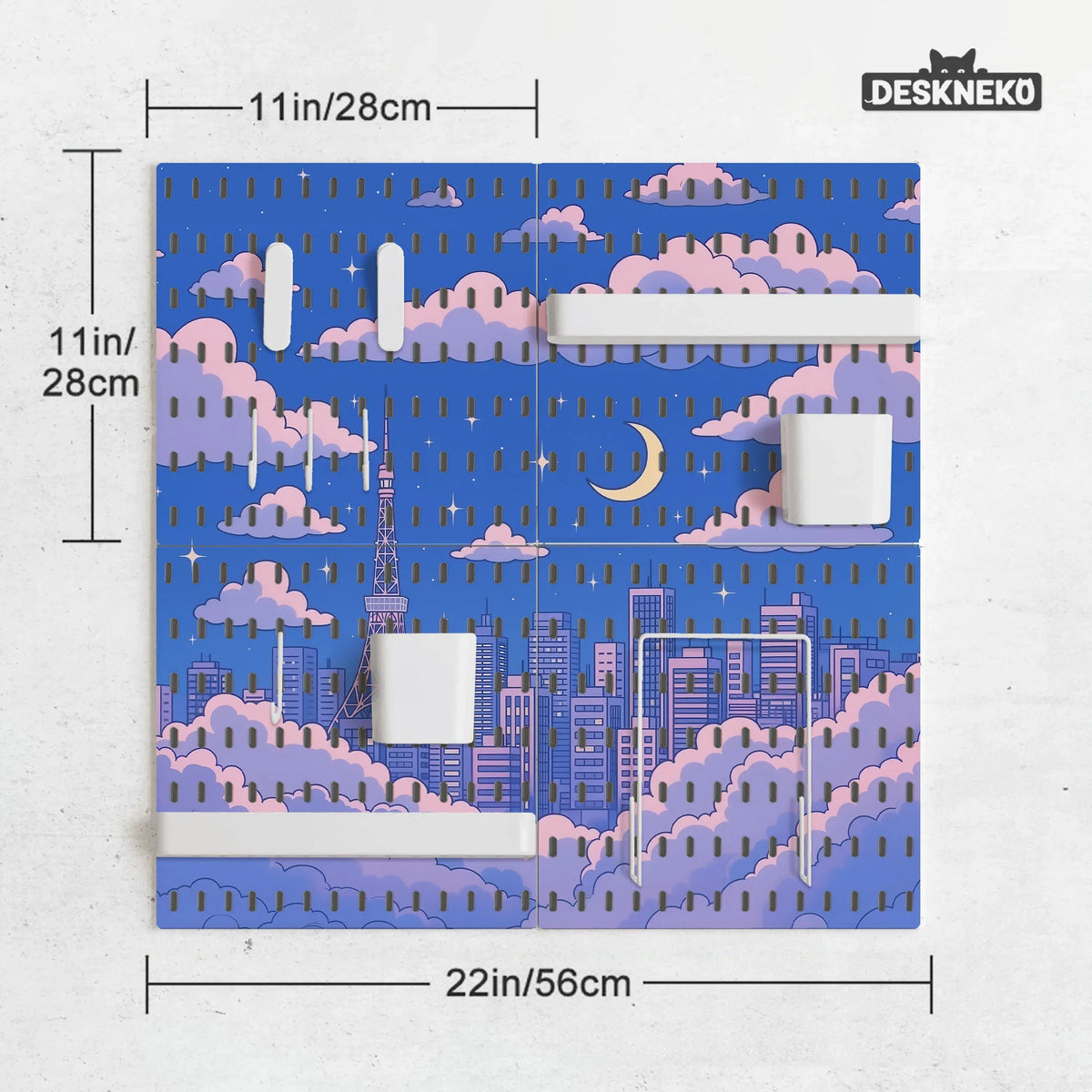 Anime Pegboard Organizer - Deskneko
