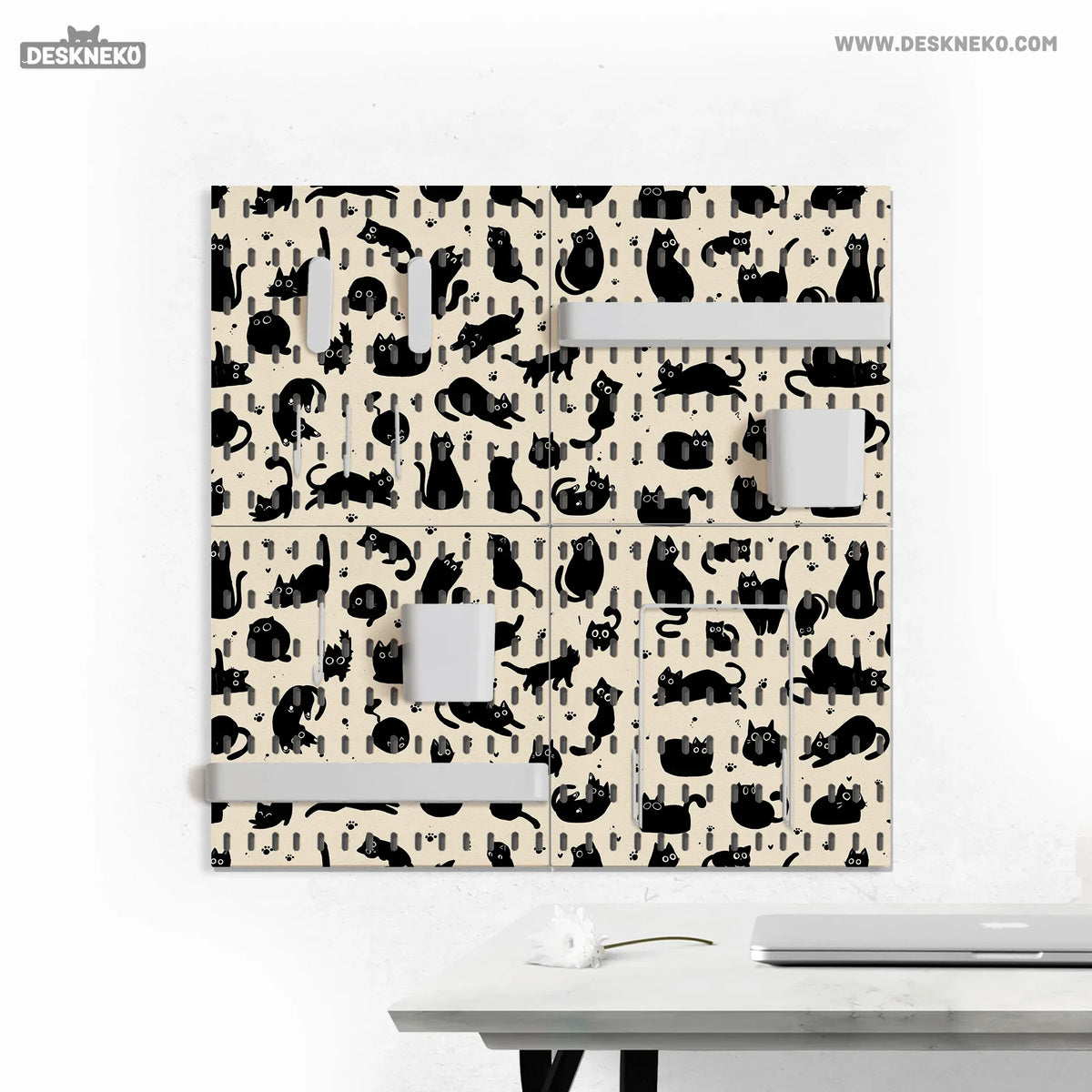 Black Cats Pegboard - Deskneko