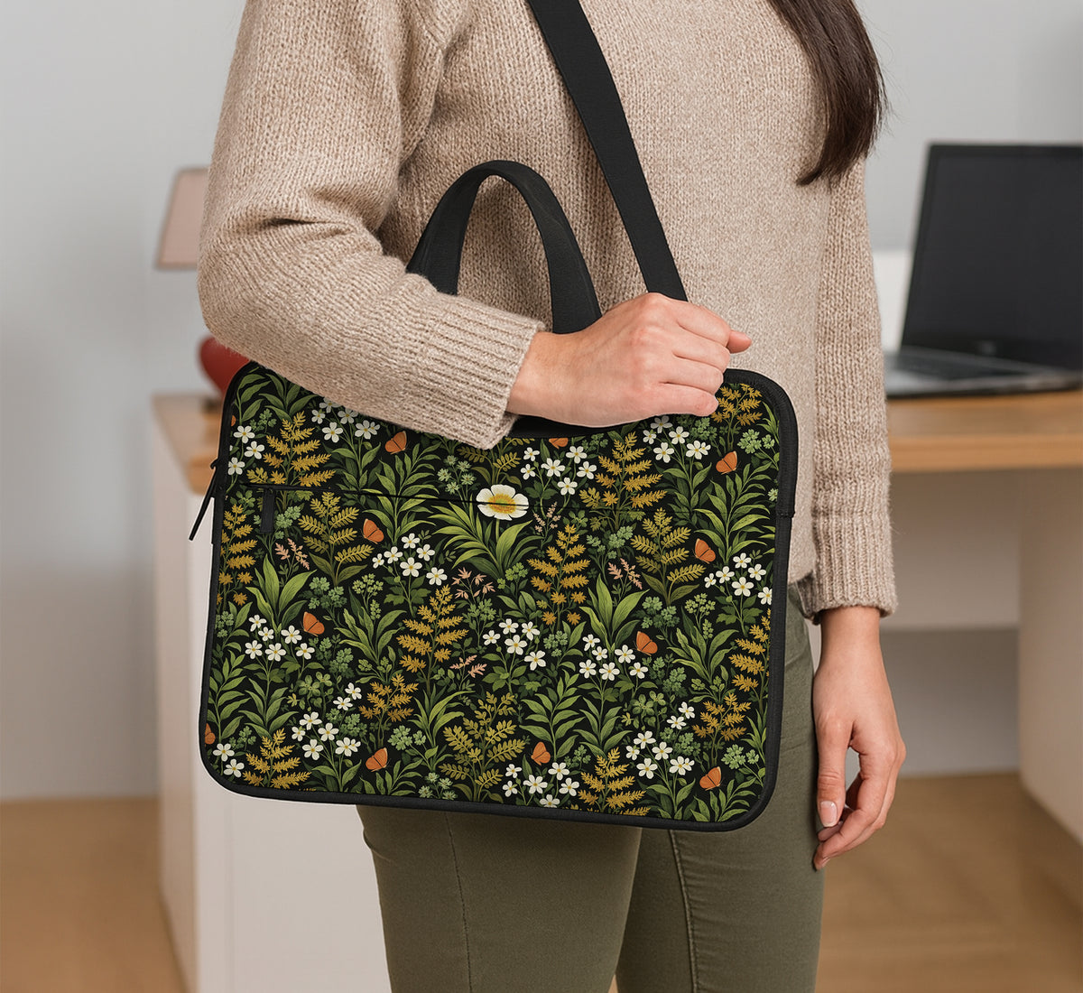 Wildflower Laptop Sleeve & Bag - Laptop Sleeve - Deskneko - Laptop Sleeves & Bags