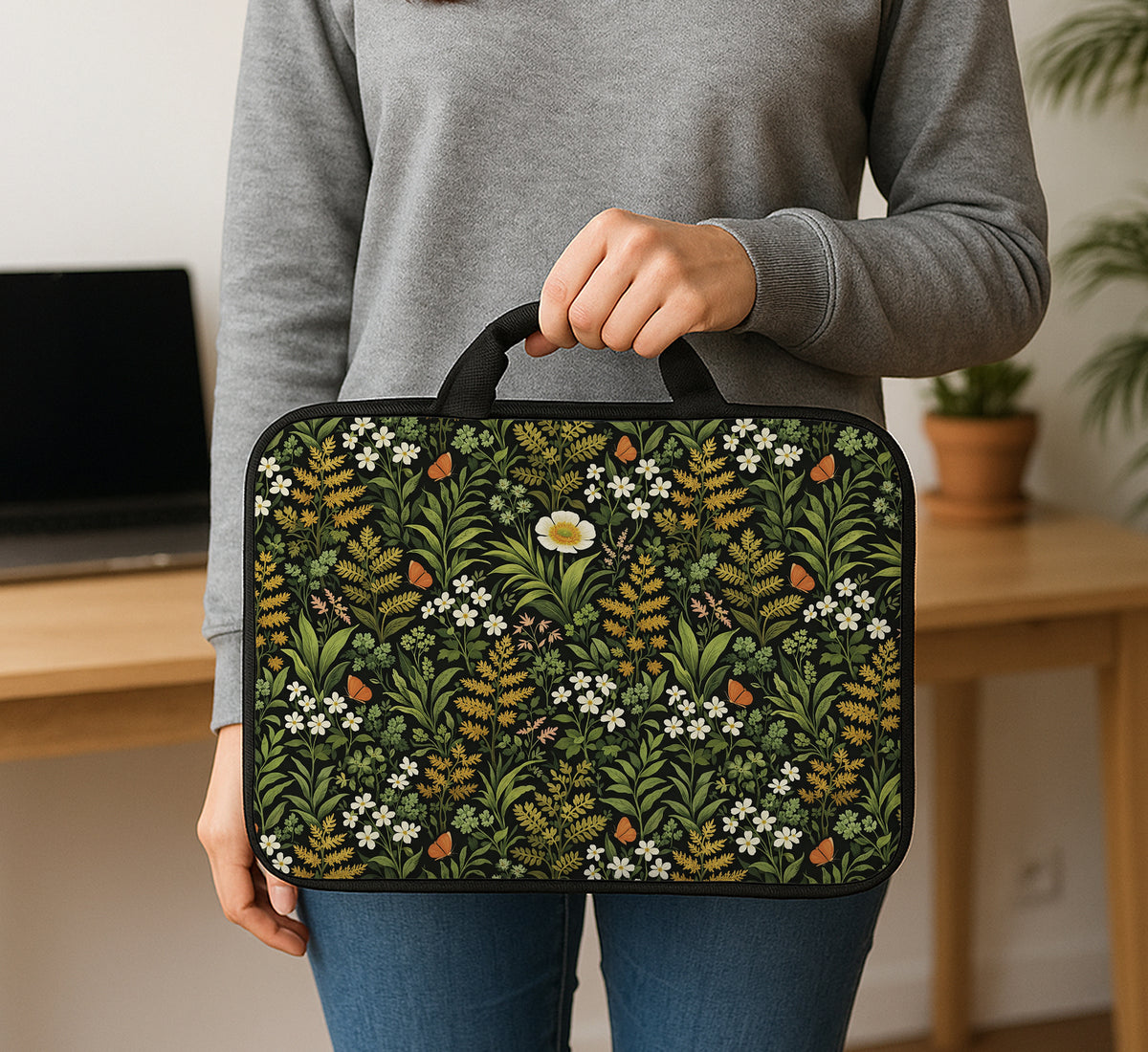 Wildflower Laptop Sleeve & Bag - Laptop Sleeve - Deskneko - Laptop Sleeves & Bags