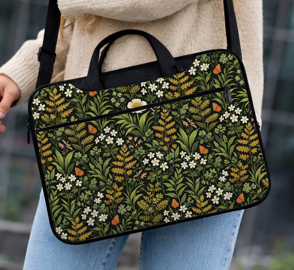 Wildflower Laptop Sleeve & Bag - Laptop Sleeve - Deskneko - Laptop Sleeves & Bags