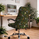 Wildflower Garden Desk Chair Cover - Chair Covers - Deskneko - Desk Chair Covers