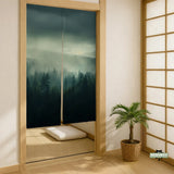 Misty Forest Noren Door Curtain - Deskneko