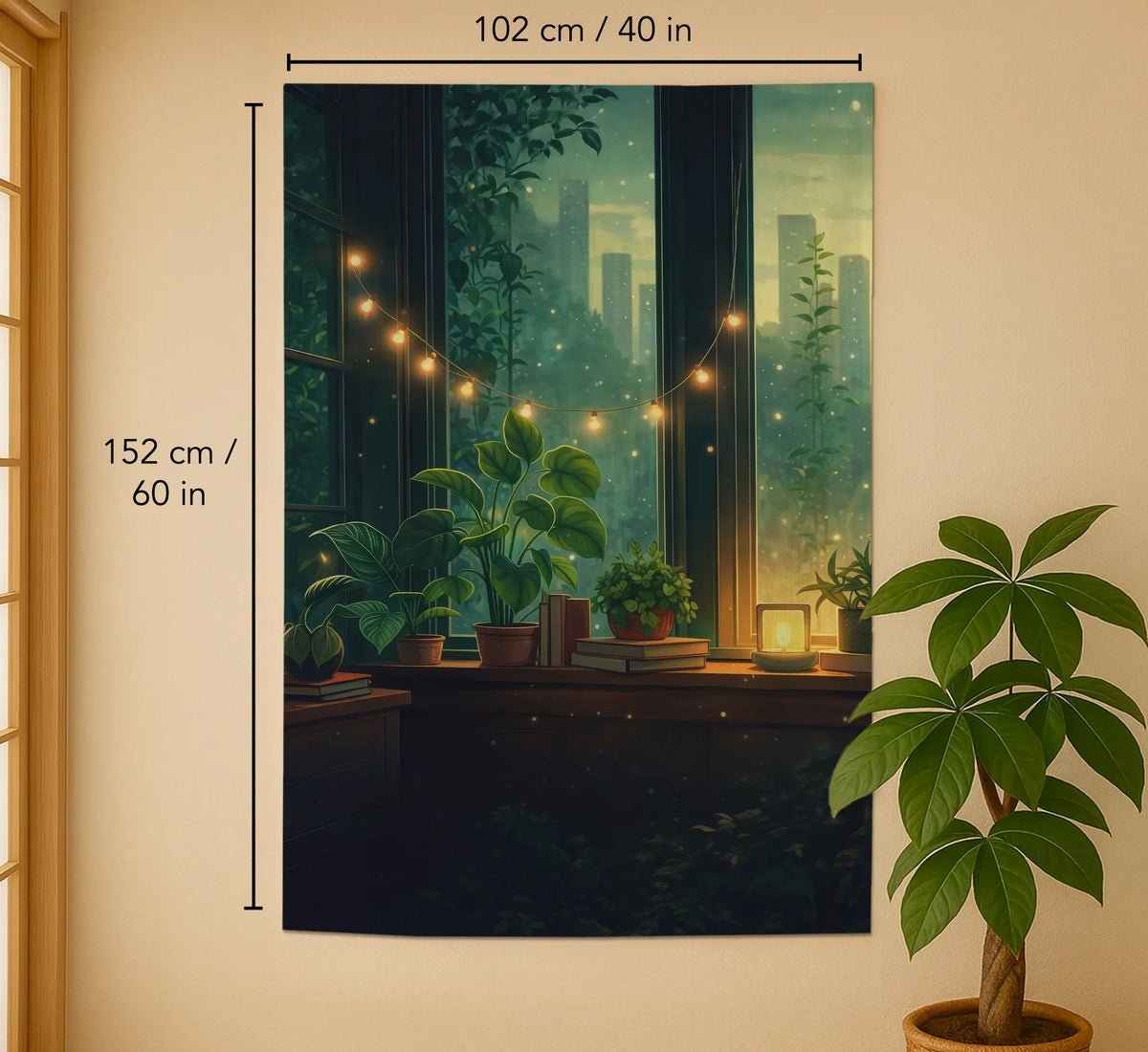 Lofi Cozy Noren Door Curtain - Deskneko