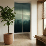 Misty Forest Noren Door Curtain - Deskneko