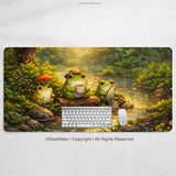 Forest Frogs Desk Mat - Deskneko