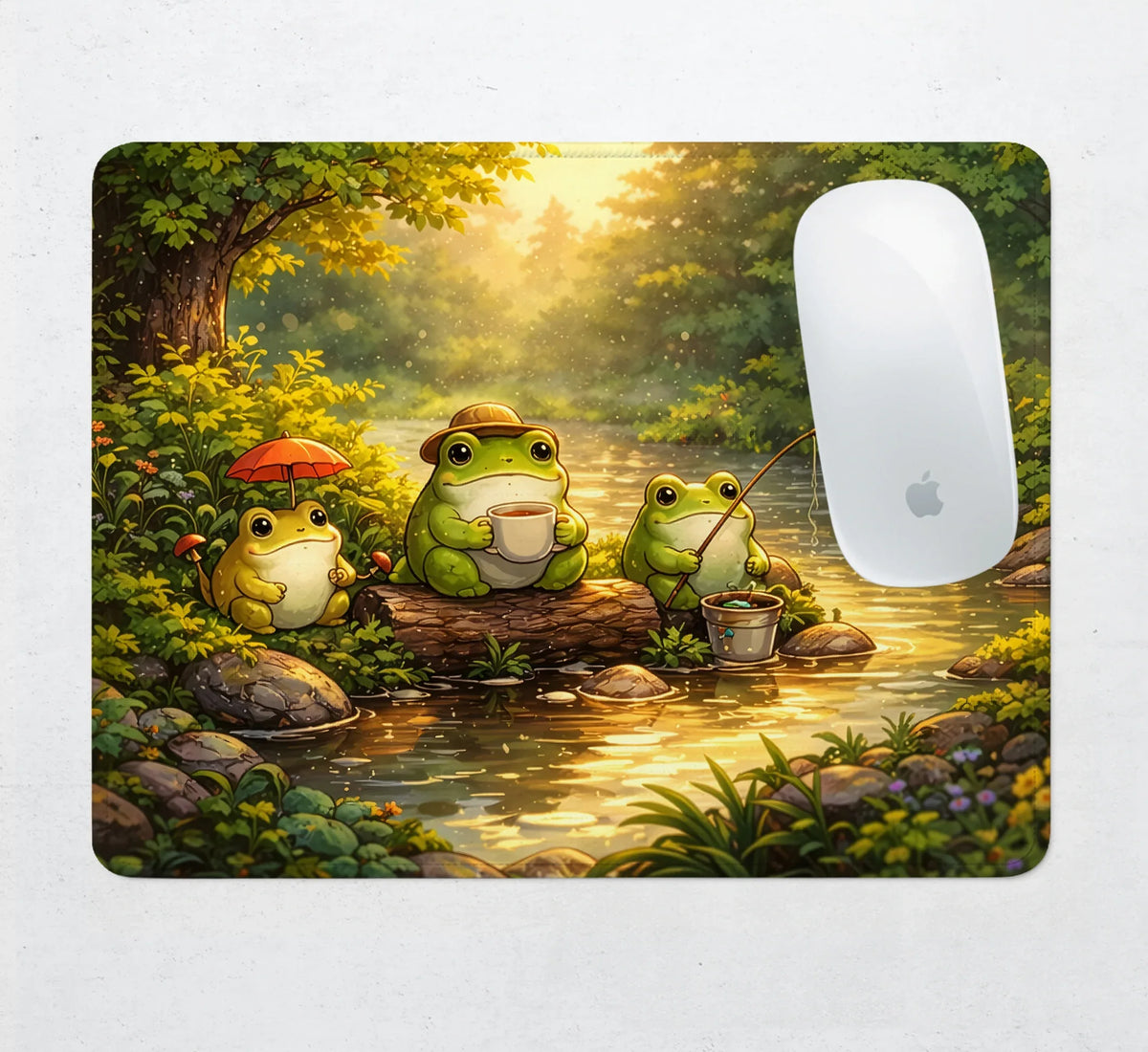 Forest Frogs Desk Mat - Deskneko