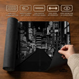 Black White Tokyo Desk Mat - Deskneko