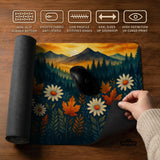 Sunset Forest Mountain Desk Mat - Deskneko