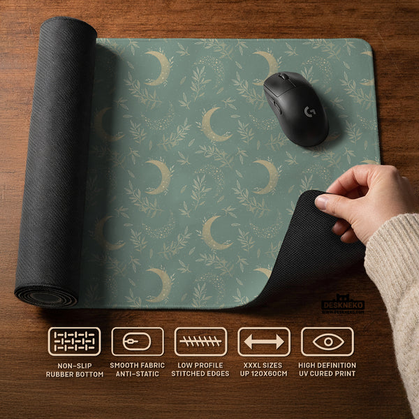 Celestial Moon Desk Mat - Desk Mat - Deskneko - Desk Mats & Mousepads
