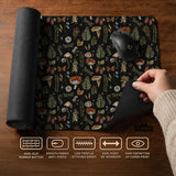 Dark Botanical Desk Mat Mousepad - Desk Mat - Deskneko - Desk Mats & Mousepads