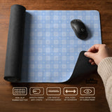 Blue Gingham Desk Mat - Desk Mat - Deskneko - Desk Mats & Mousepads