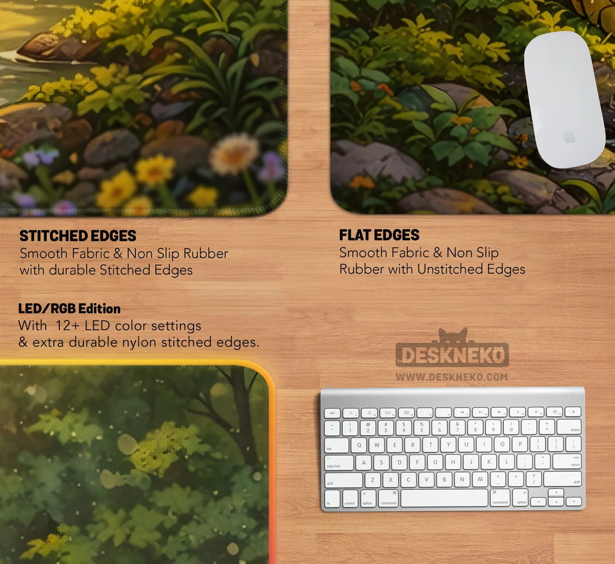 Forest Frogs Desk Mat - Deskneko
