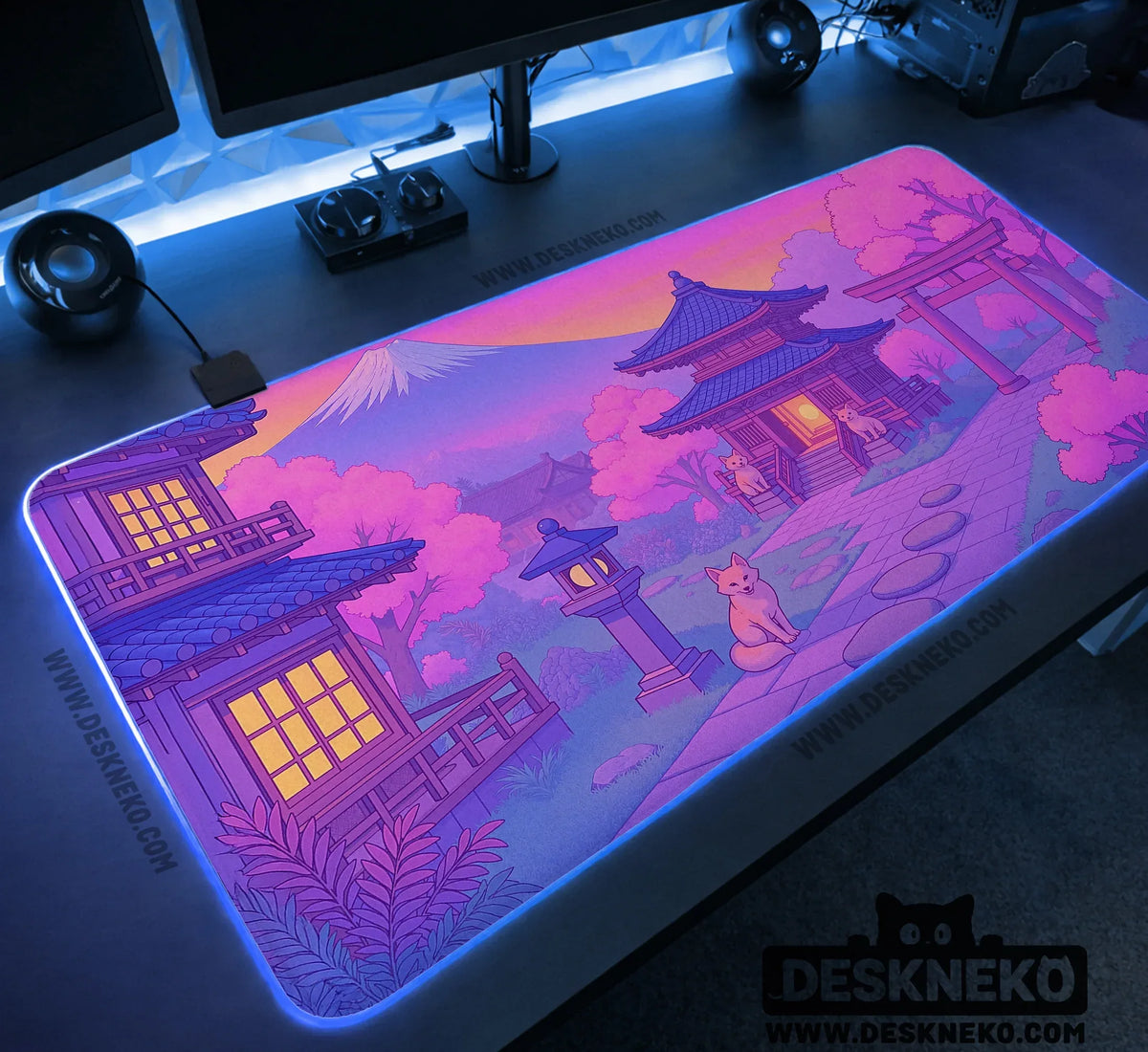 Pastel Sakura Anime Mousepad - Deskneko