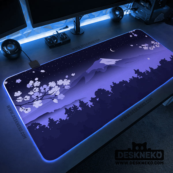 Blue Mount Fuji Desk Mat Mousepad - Desk Mat - Deskneko - Desk Mats & Mousepads