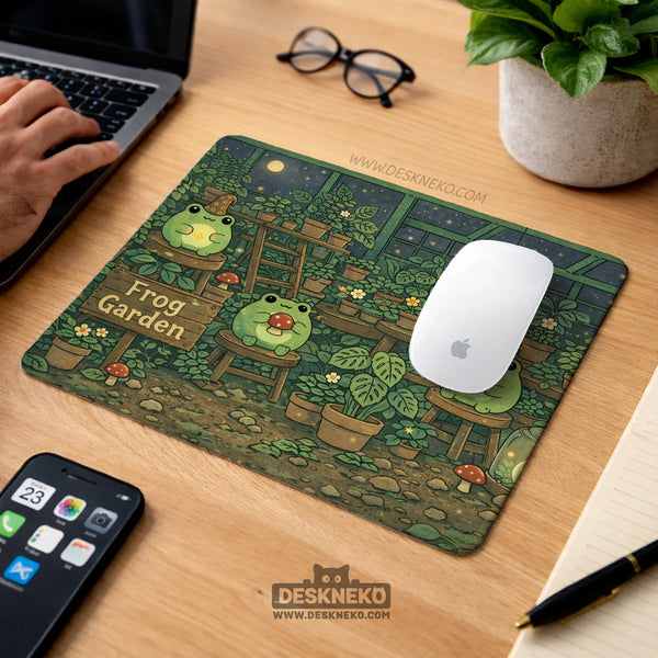 Frog Garden Deskmat - Deskneko