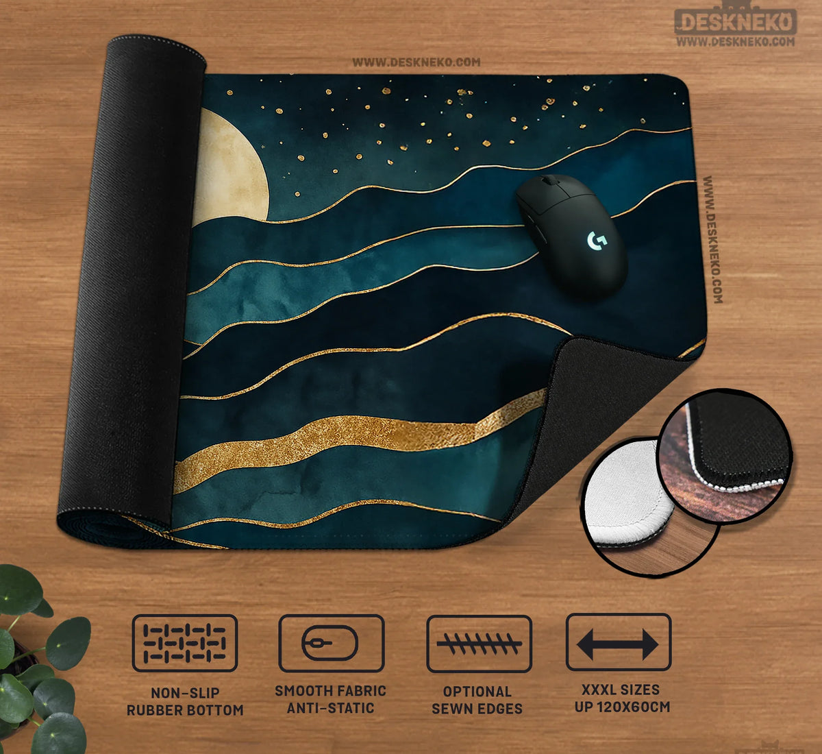 Moonrise Desk Mat - Deskneko