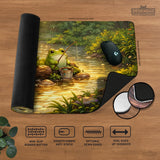 Forest Frogs Desk Mat - Deskneko