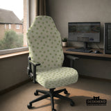 Green Floral Chair Cover - Deskneko