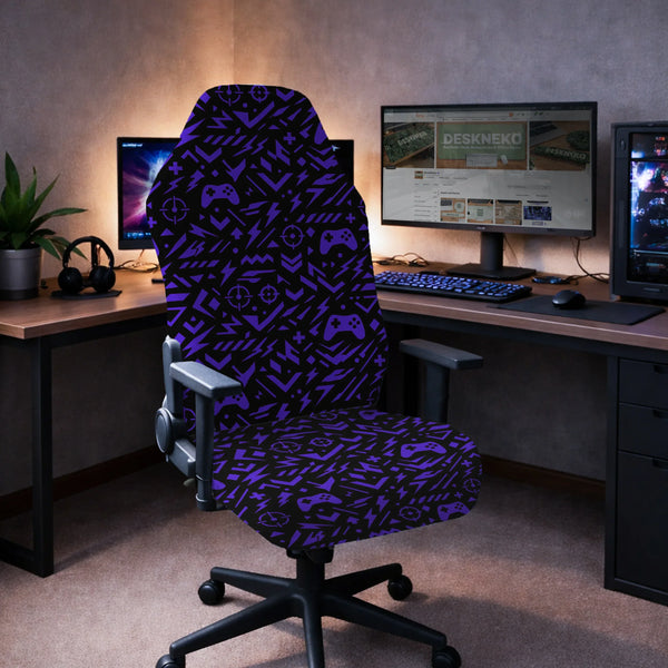 Purple Chair Cover - Deskneko