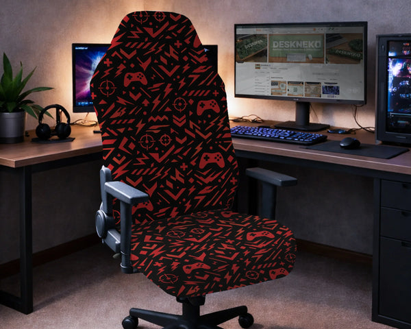 Red Gaming Chair Cover - Deskneko
