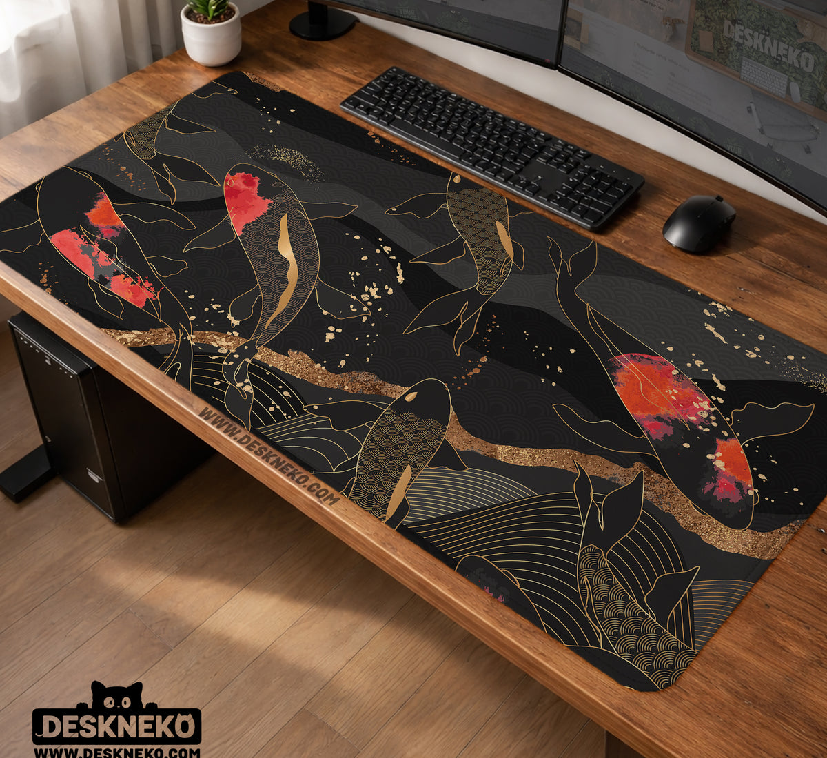 Koi Waves Desk Mat - Desk Mat - Deskneko - Desk Mats & Mousepads