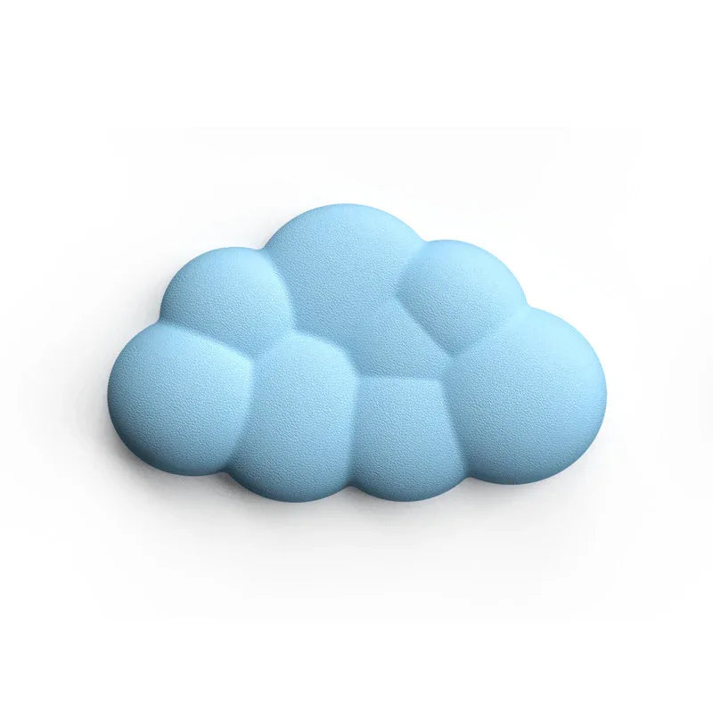 Cloud Keyboard Hand Wrist Rest Memory Foam Silicone Leather Mouse Pad Wristband Pad - Deskneko