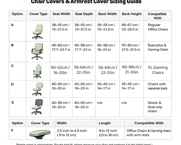 Gaming Chair Cover, Green Botanical Cat Office Chair Slipcover - Chair Covers - Deskneko - Desk Chair Covers