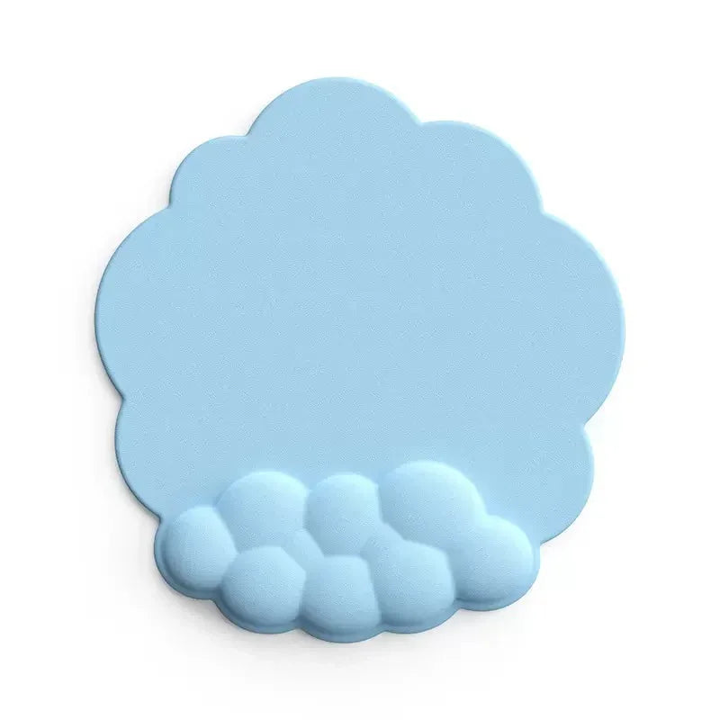 Cloud Keyboard Hand Wrist Rest Memory Foam Silicone Leather Mouse Pad Wristband Pad - Deskneko