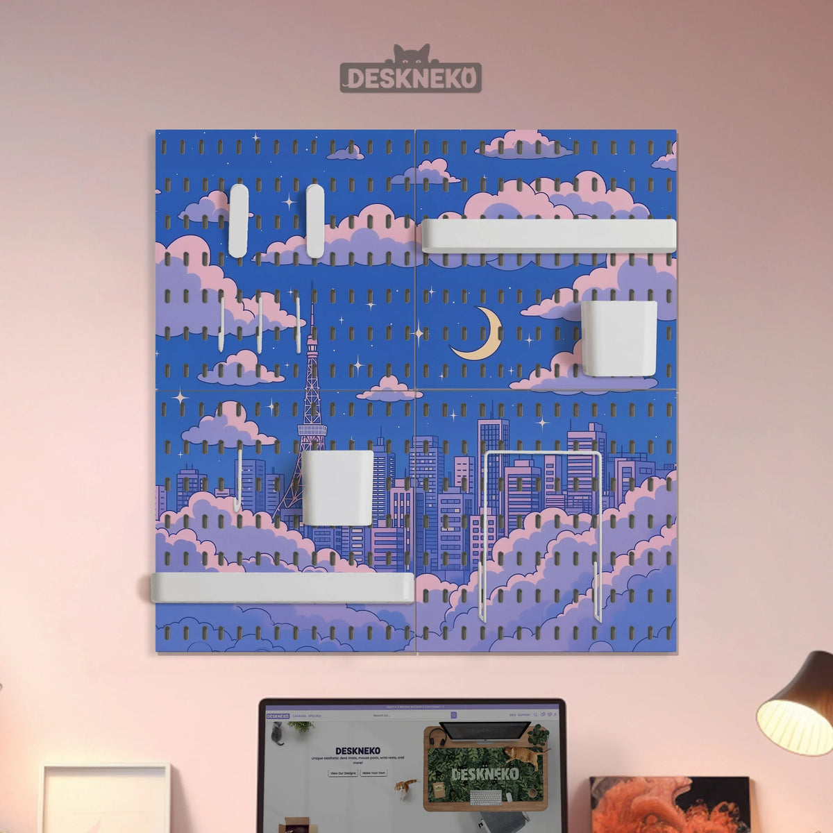 Anime Pegboard Organizer - Deskneko
