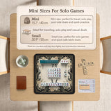 Square ivory mahjong mat with a black peacock border, cream flowers, and gold accent details.