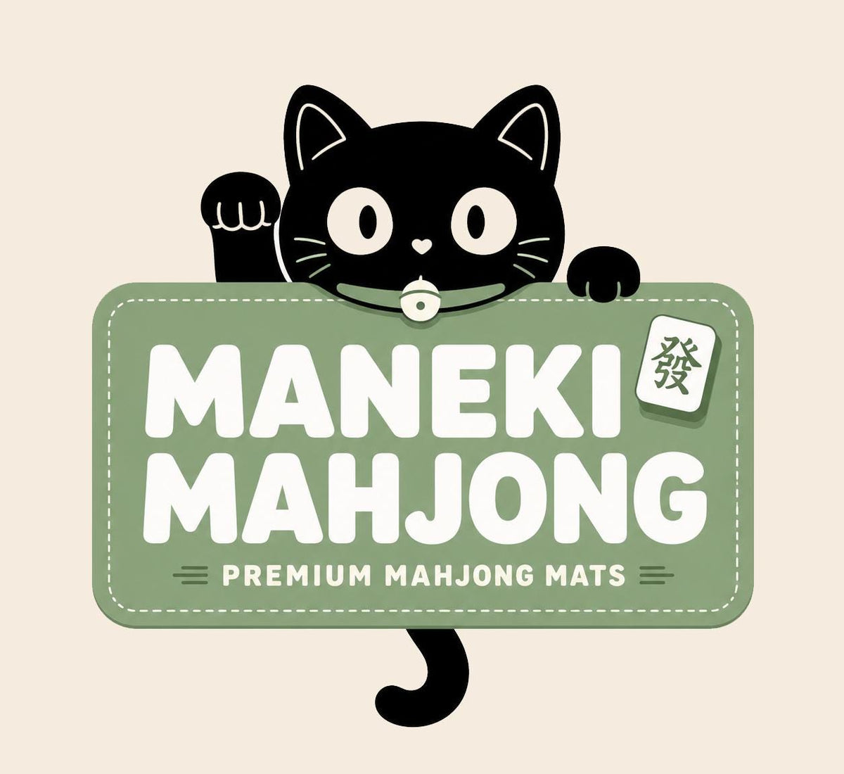 A teal mahjong mat with a peacock feather pattern and scalloped edges.